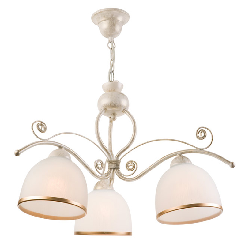 Lustra RETRO II alb 3x60W E27, sticla