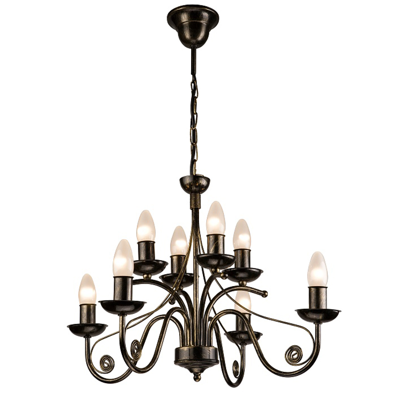 Lustra Donato negru 8x40W E14, metal