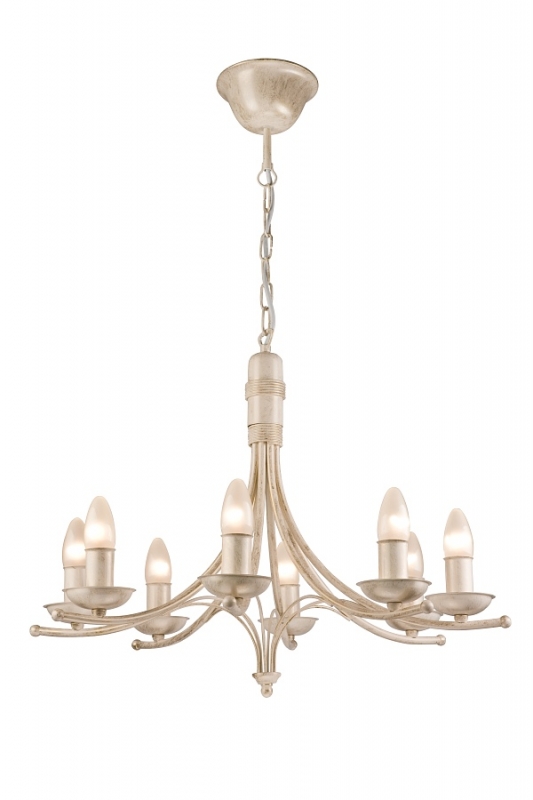 Lustra LUCA alb 8x40W E 14, metal