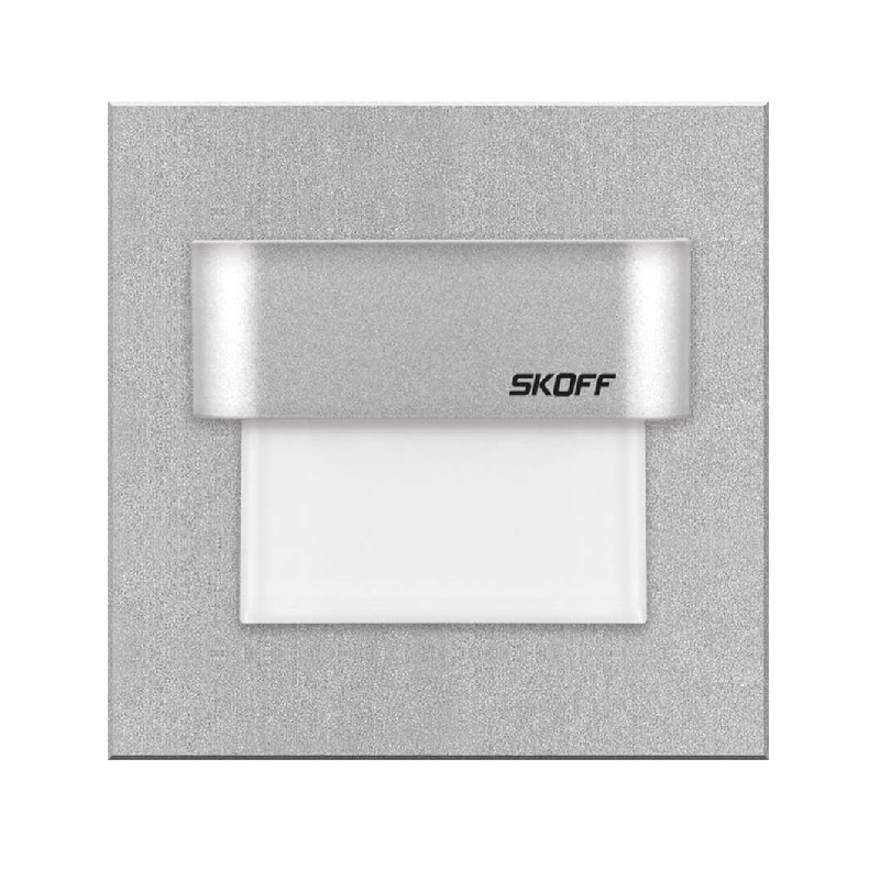 Spot Tango Mini LED aluminiu, lumina rece, 0.4W, 10V, IP20