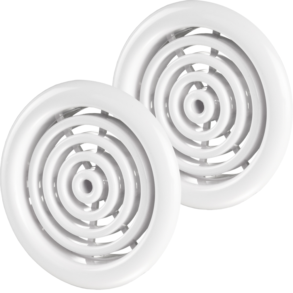 Set 2 grile usa diam 50mm, ABS - cercuri concentrice