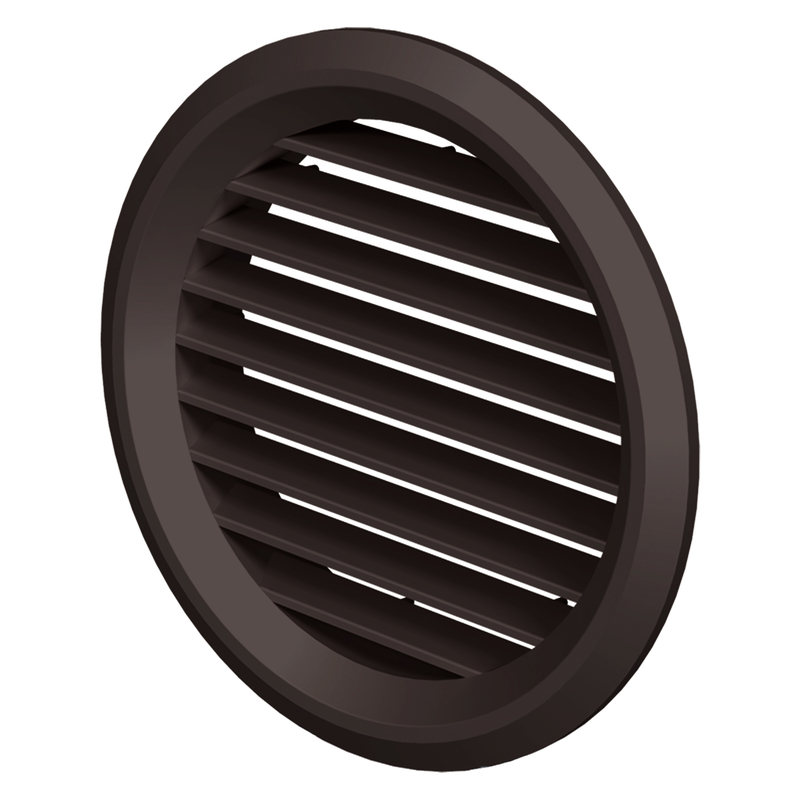 VENTS Grila PVC maro, plasa antiinsecte, diam 150 mm