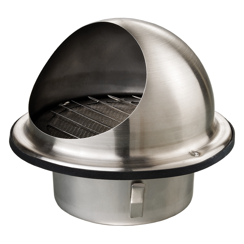 Vents Grila inox antiploaie cu plasa diam 120mm