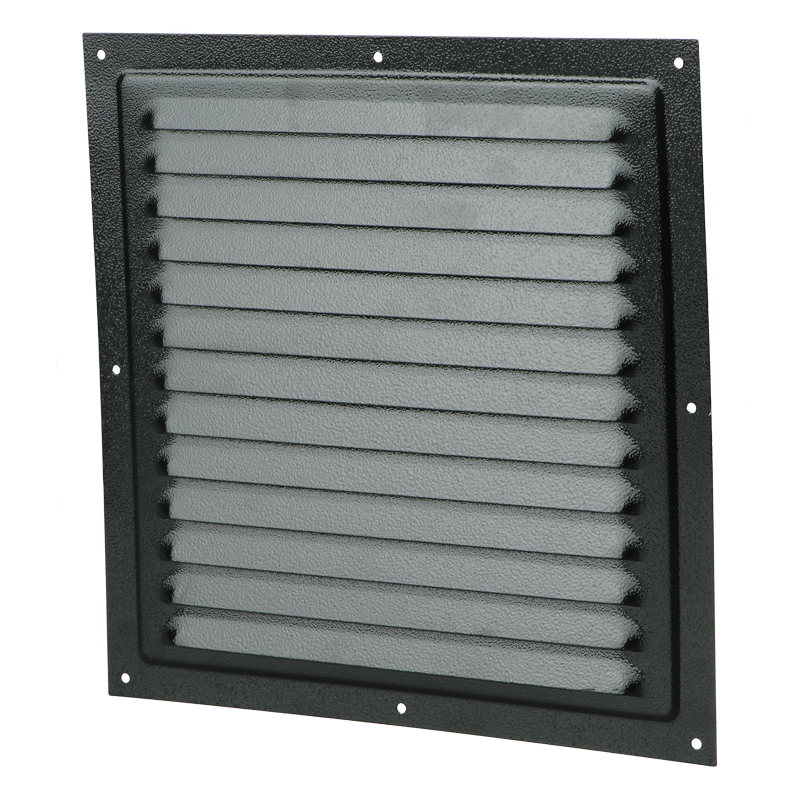VENTS Grila aluminiu negru cu plasa antiinsecte, 250x250mm