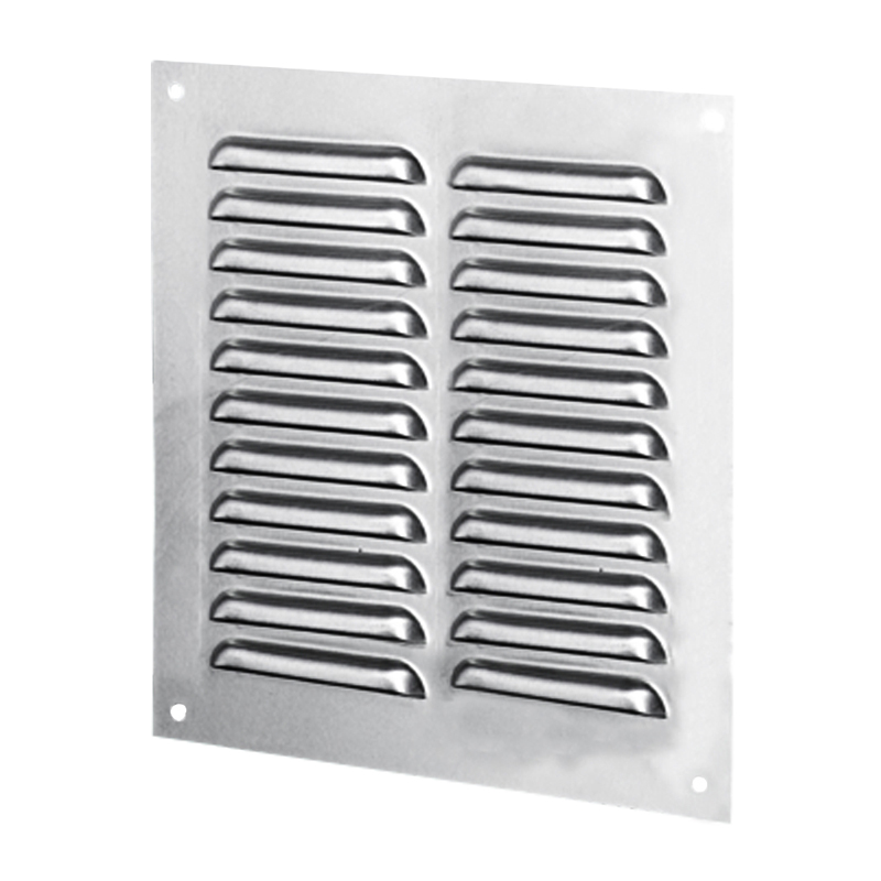 VENTS Grila aluminiu 215*150 mm, cu plasa antiinsecte, argintiu