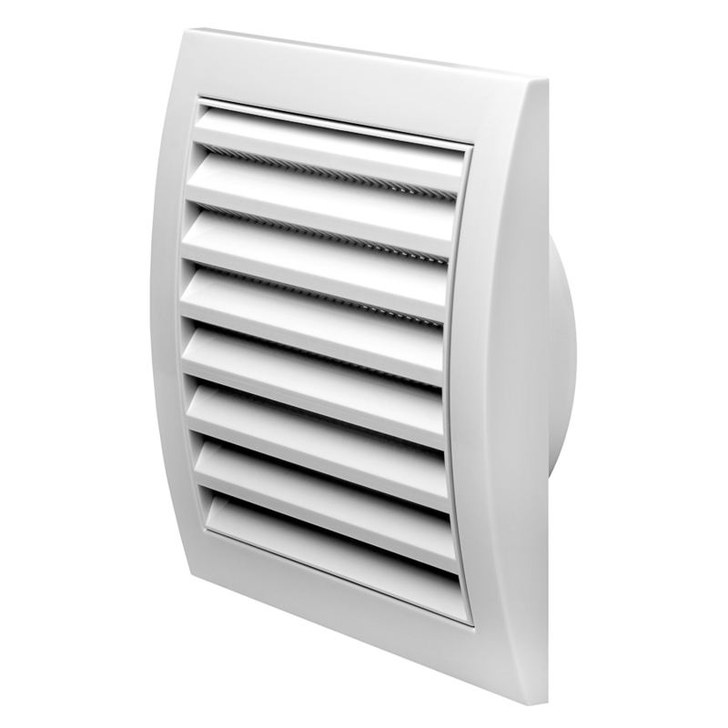 Grila PVC diam 150mm, 190x190mm, ND