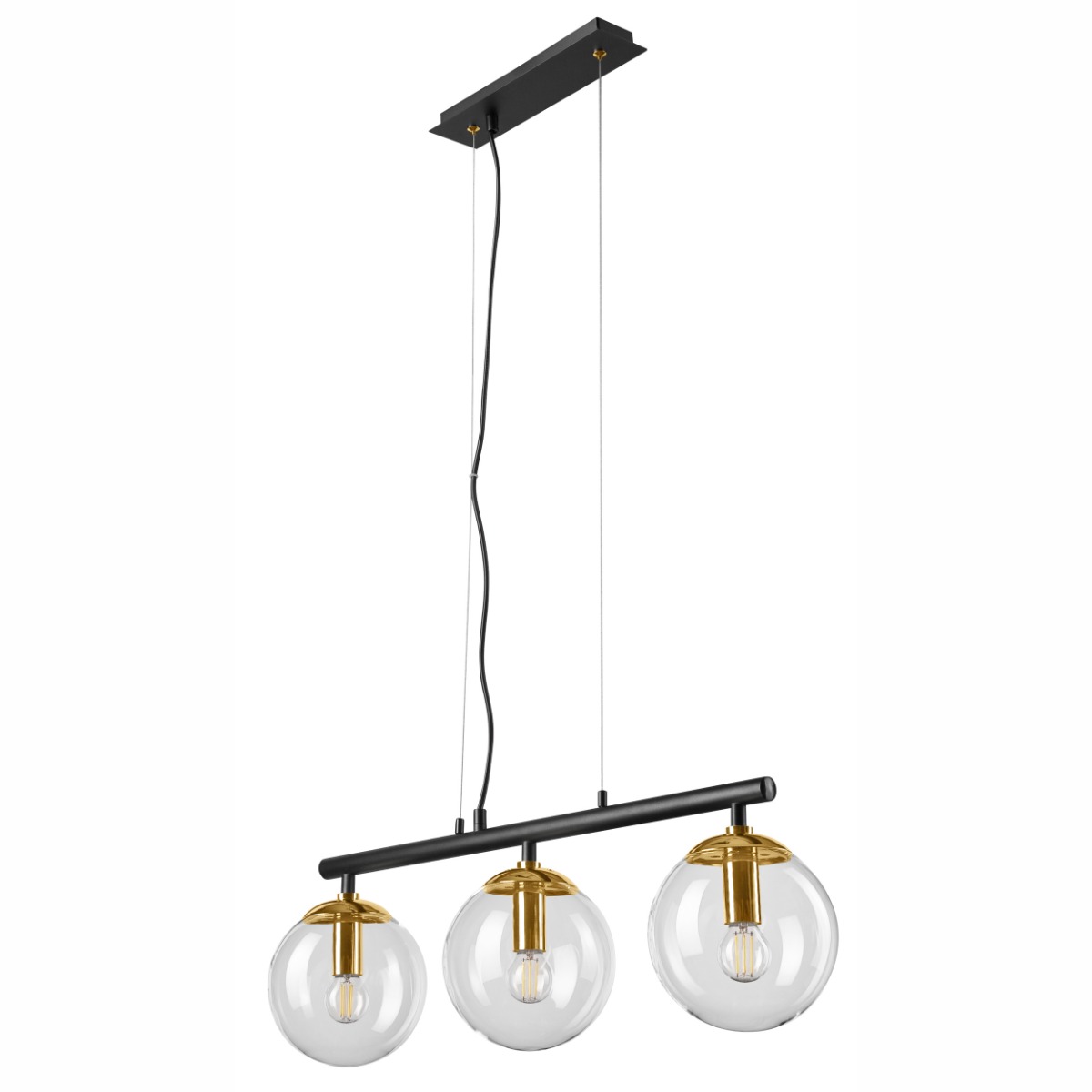 Lustra ELOISE alama LED 3x15W E14, sticla