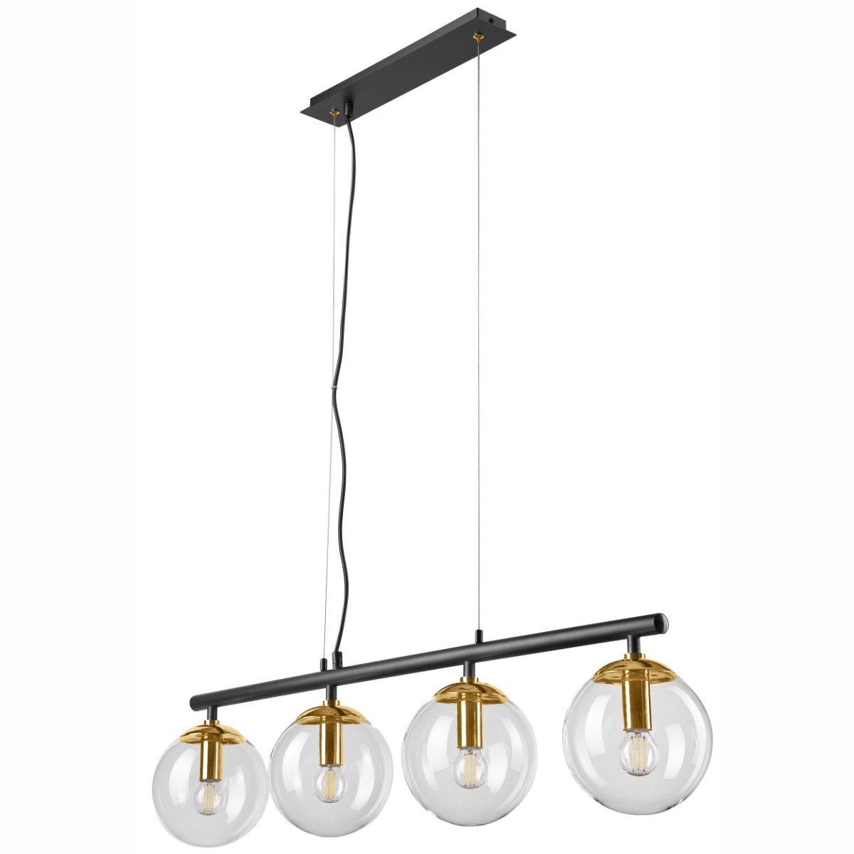 Lustra ELOISE alama LED 4x15W E14, sticla
