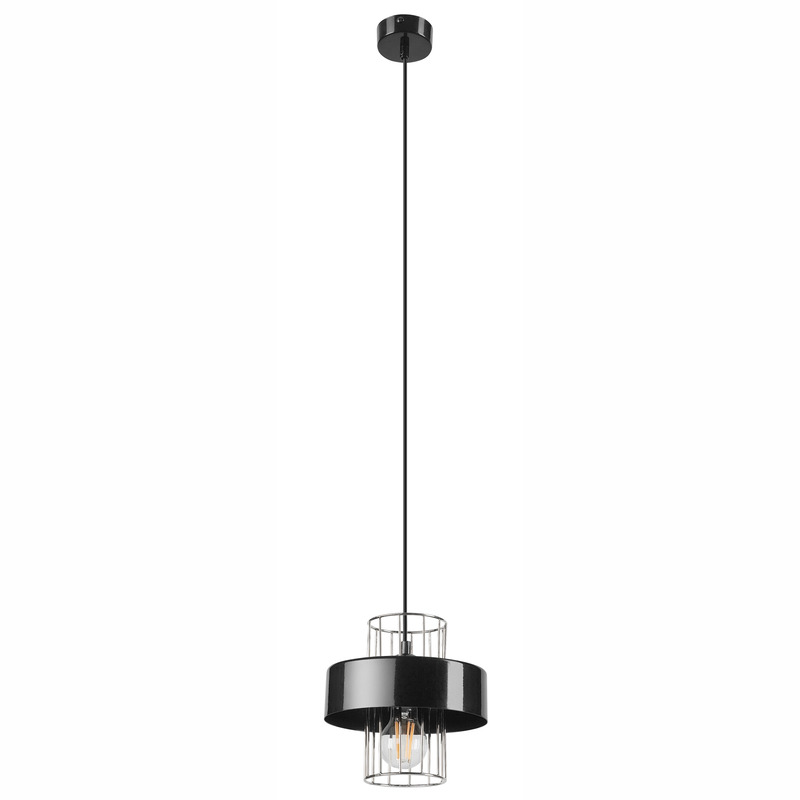 Pendul JOY negru-cromat 1x60W E27, metal