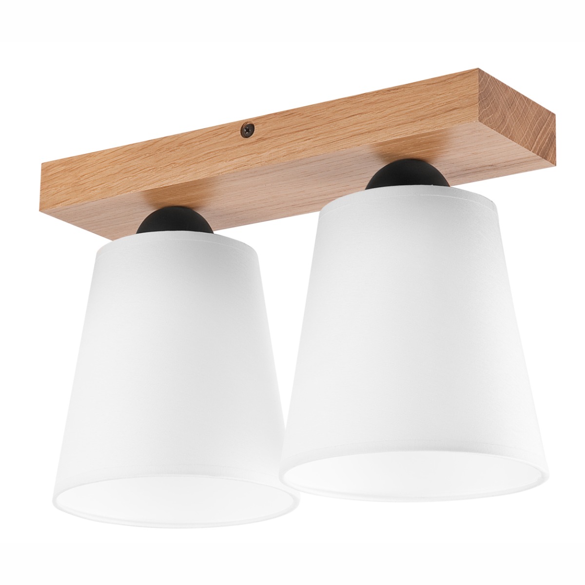 Plafoniera LULA alb 2x60W E27, textil