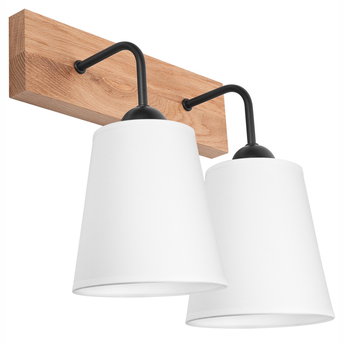 Aplica LULA alb 2x60W E27, textil
