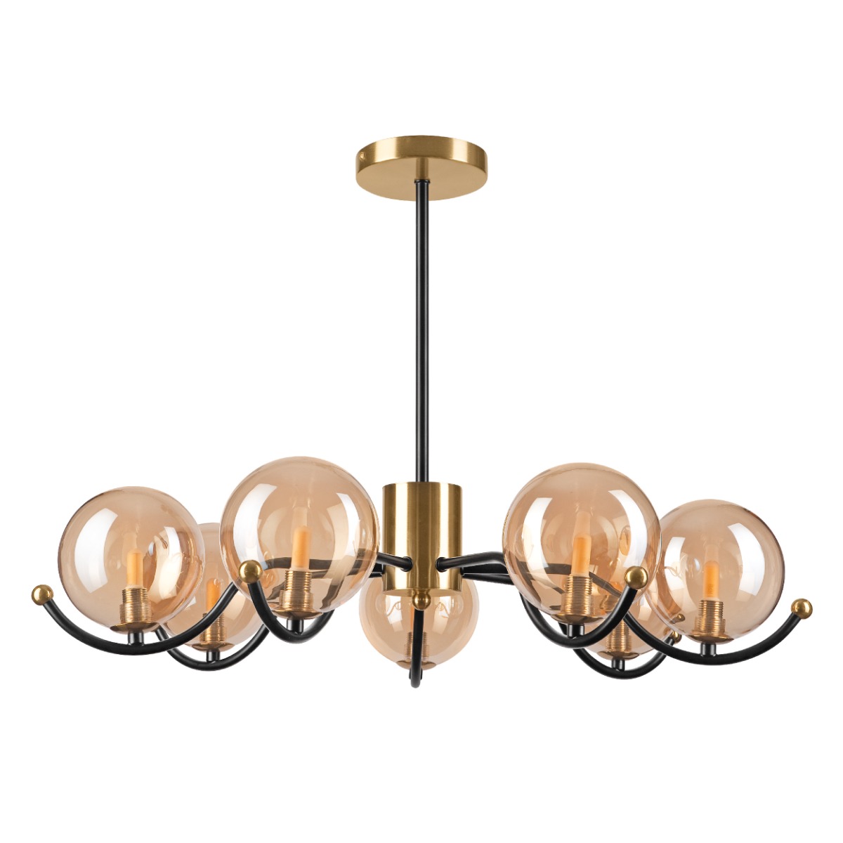 Lustra GEORGIA auriu LED 7x5W G9, sticla