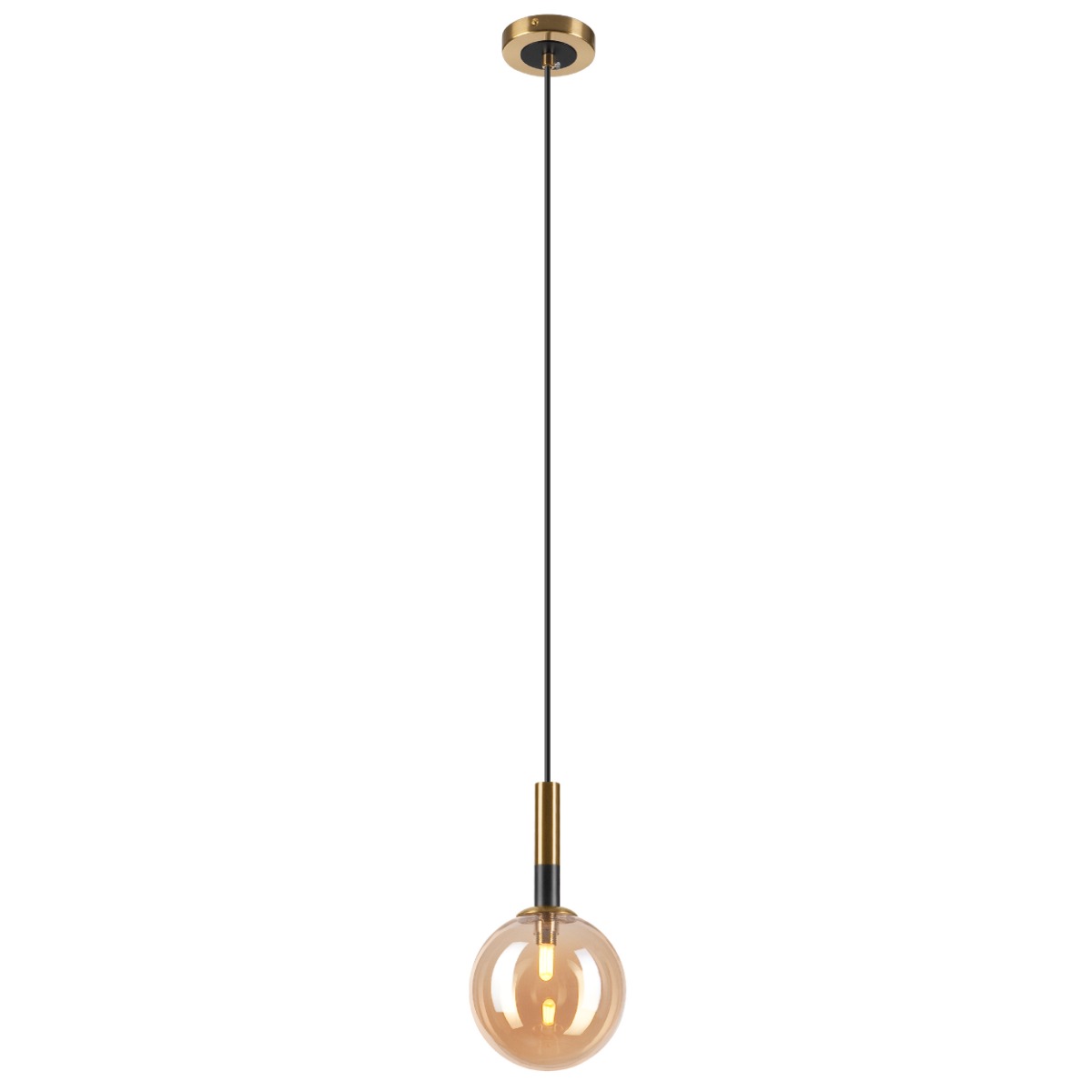 Pendul ROLLO auriu LED 1x5W G9, sticla