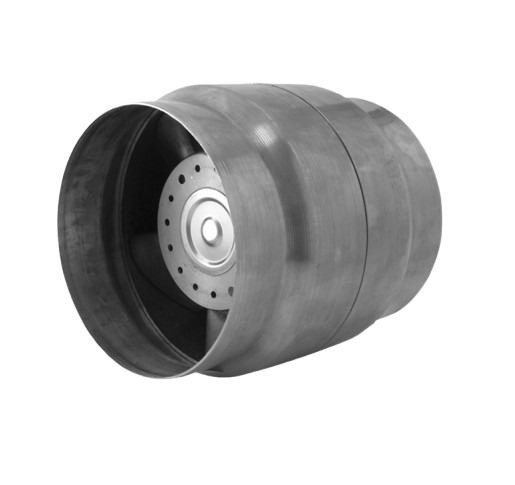 Ventilator rezistent la temperatura +150°C 205mc/h, carcasa metalica